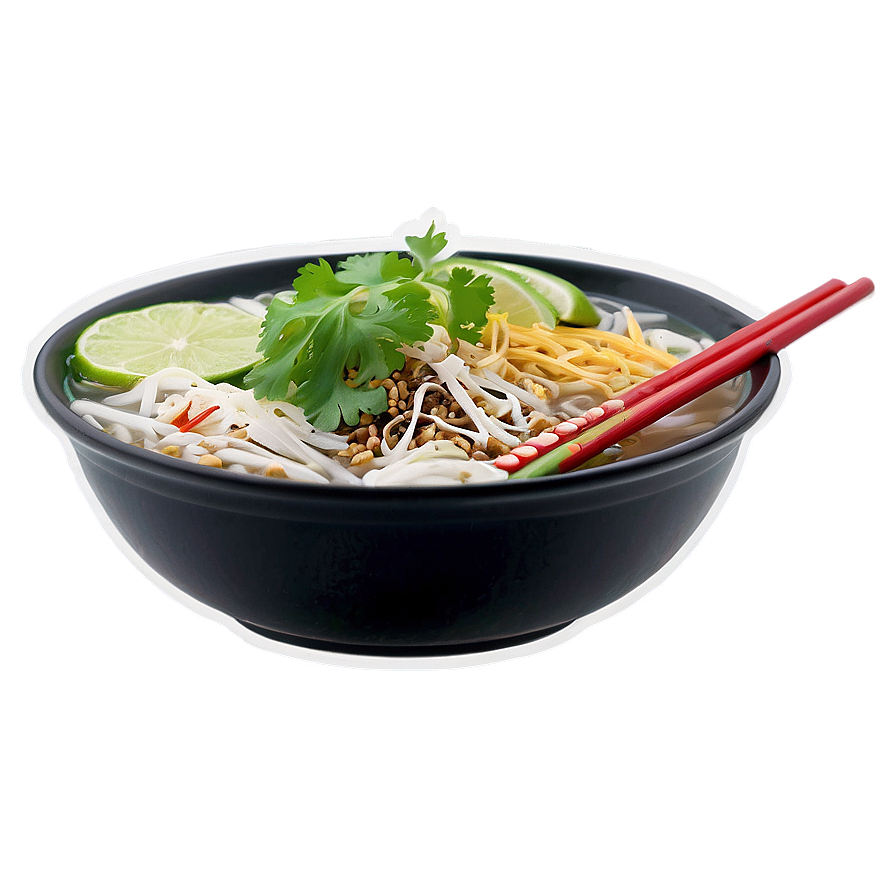 Pho With Crunchy Toppings Png Xih30 PNG Image