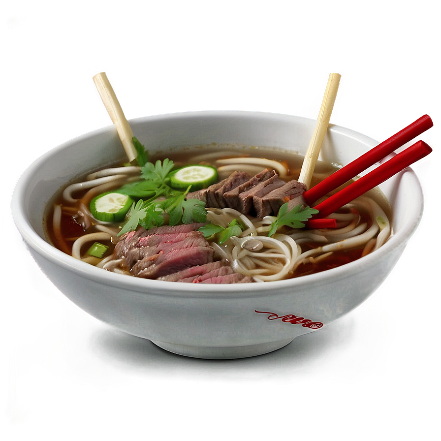 Pho With Rare Beef Png 06202024 PNG Image