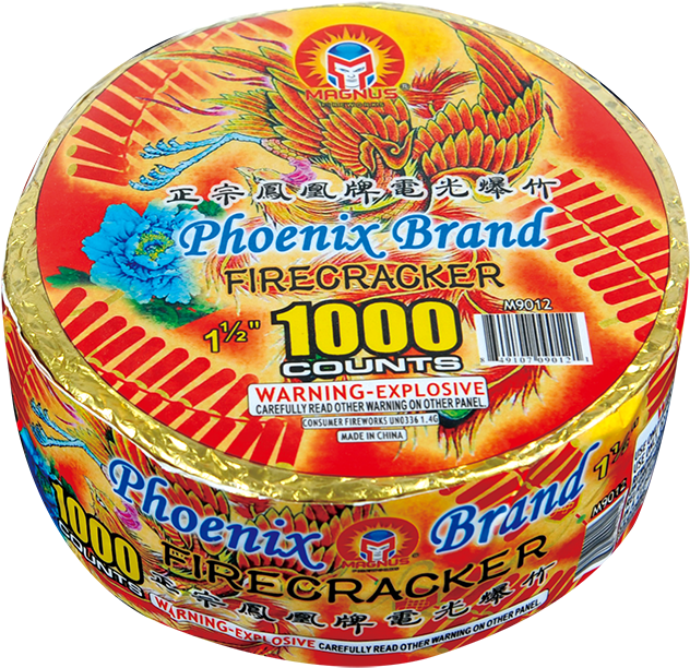 Phoenix Brand Firecracker Pack1000 Counts PNG Image