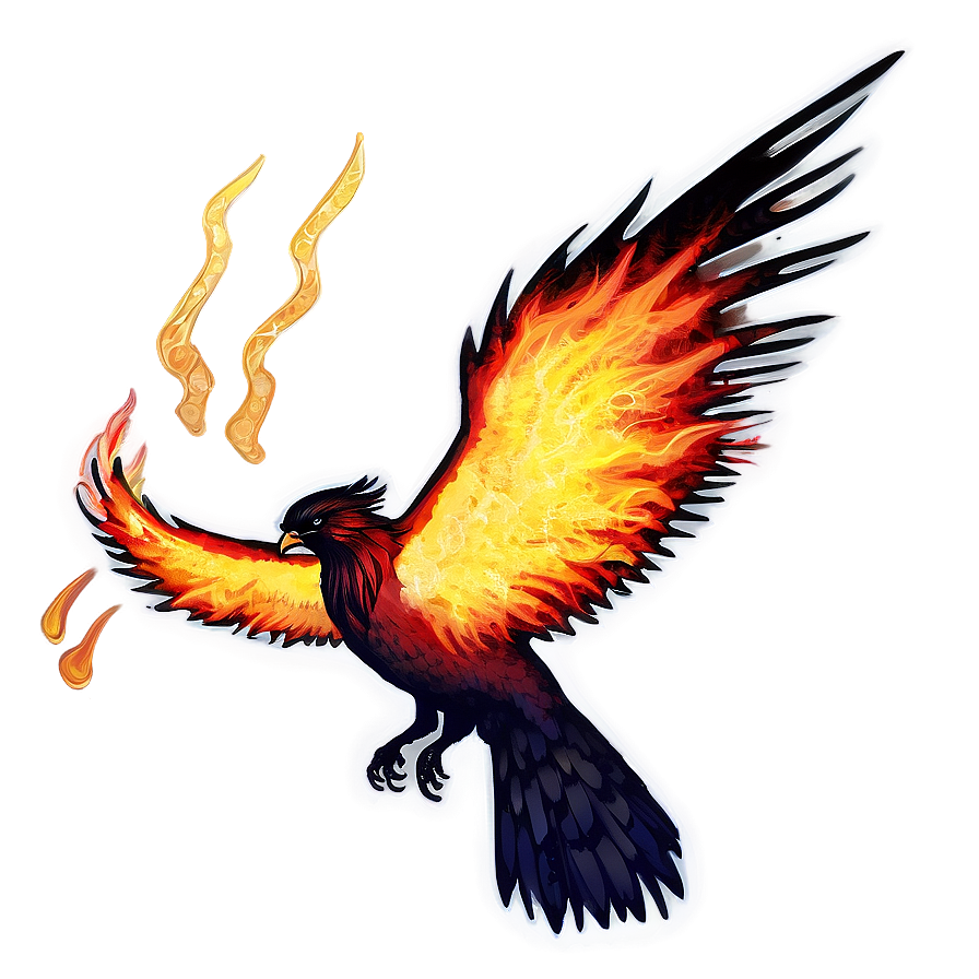 Phoenix In Flames Png Klk PNG Image