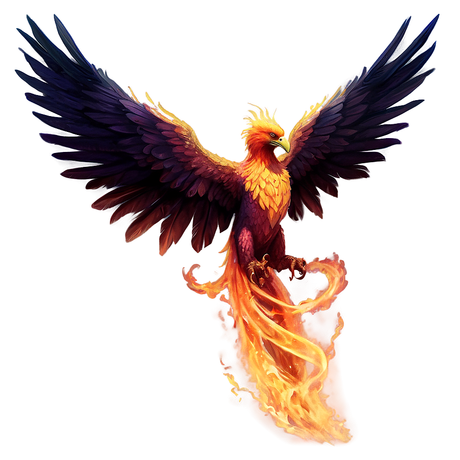 Phoenix Rising From Ashes Png Cqn48 PNG Image