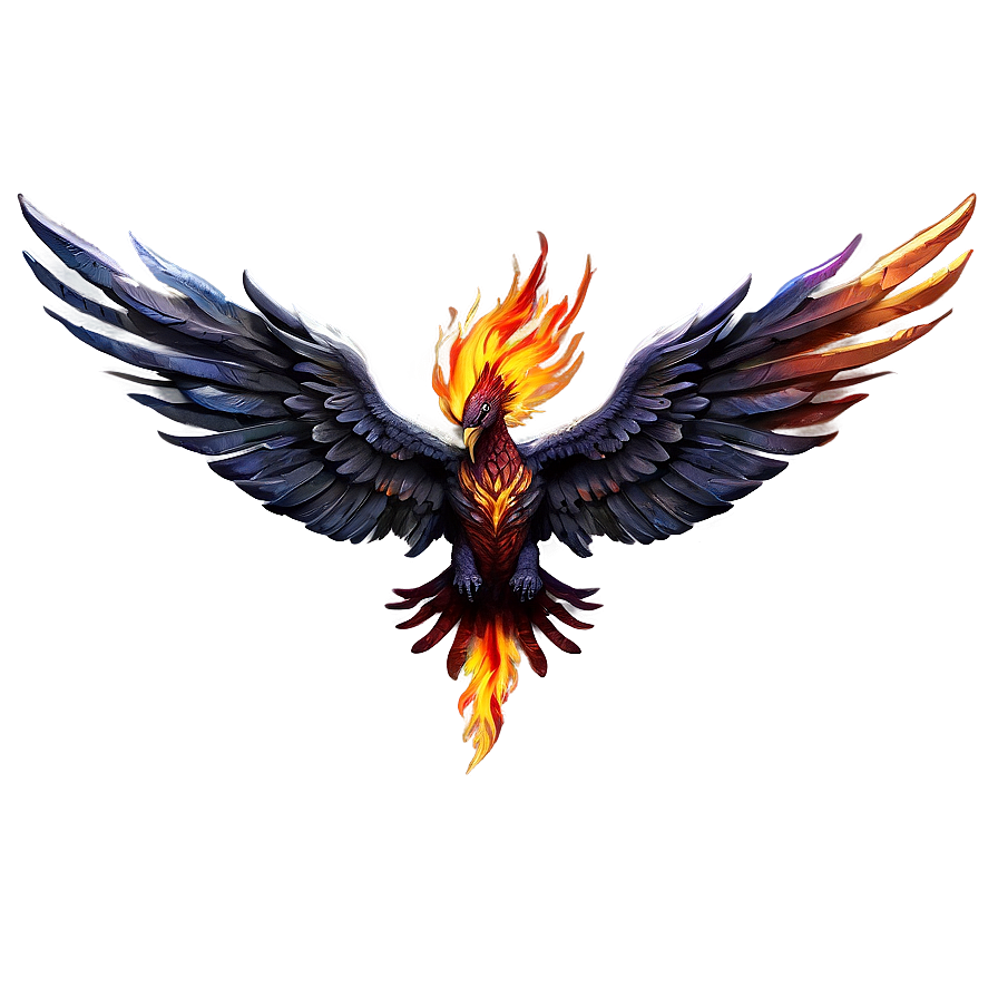 Phoenix Rising From Ashes Png Ieo25 PNG Image