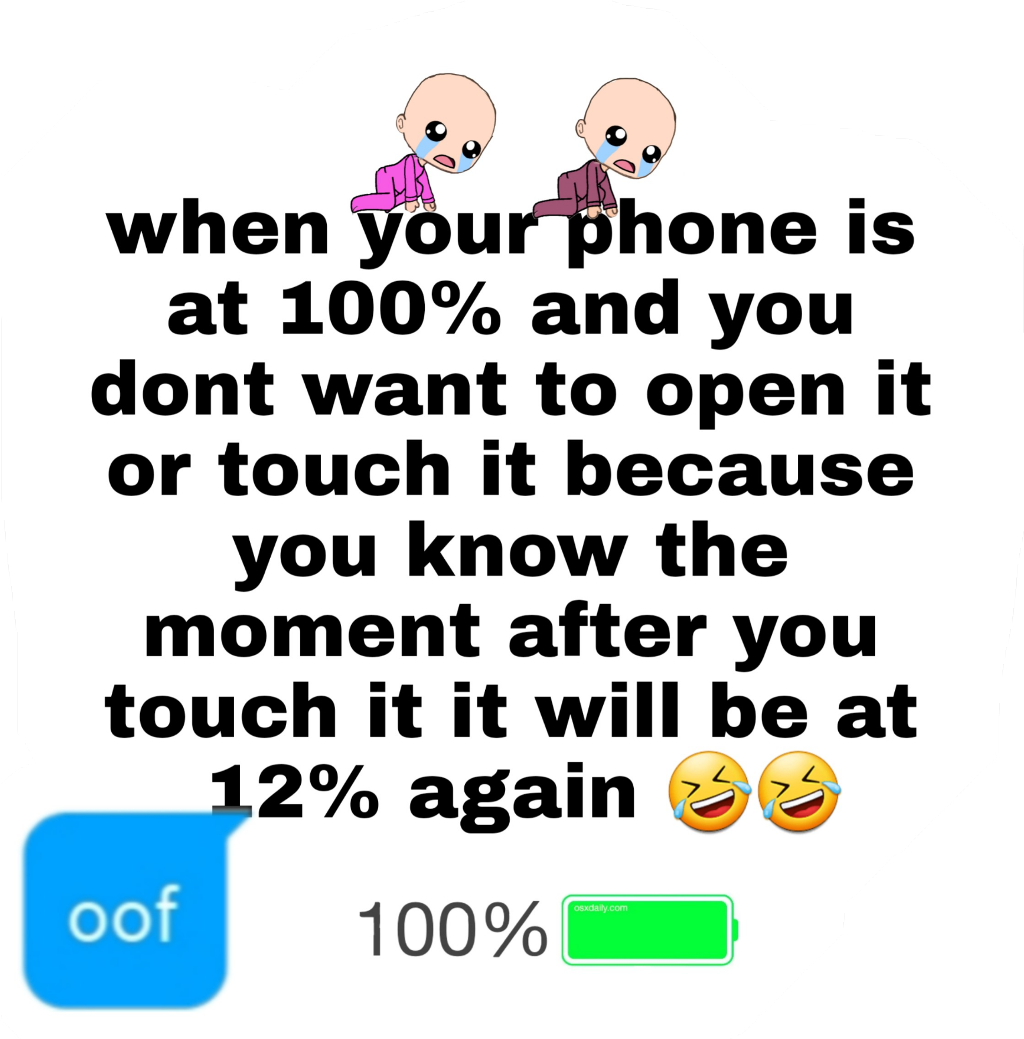 Phone Battery Meme_ Roblox Oof PNG Image