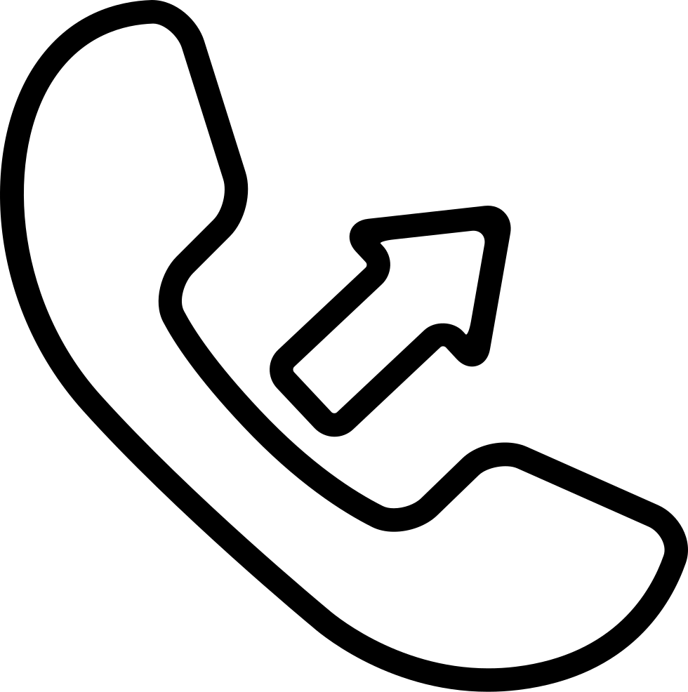 Phone Call Icon Outline PNG Image