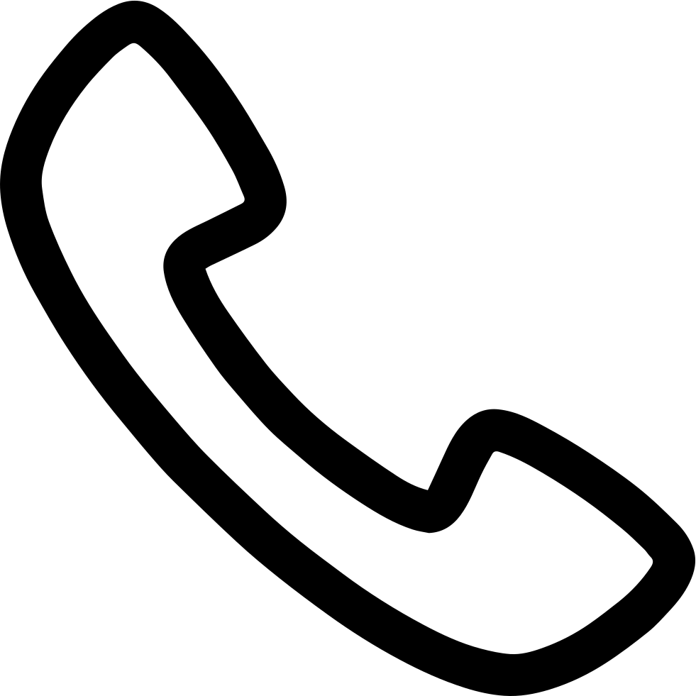 Phone Contact Icon Black Silhouette PNG Image