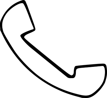 Phone Receiver Icon Black Background PNG Image