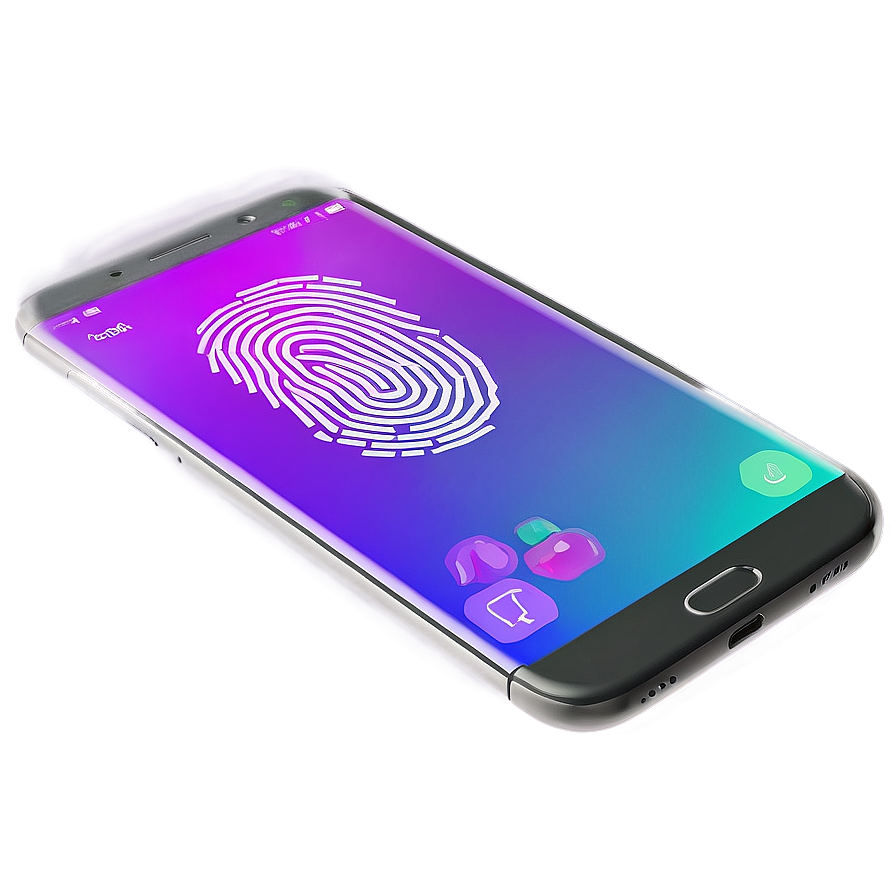 Phone With Fingerprint Sensor Png 04292024 PNG Image