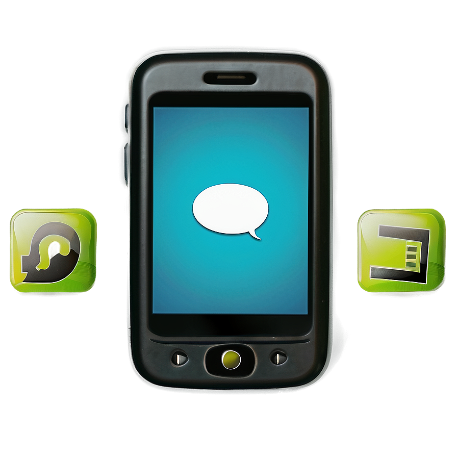 Phone With Messages Png Xex PNG Image