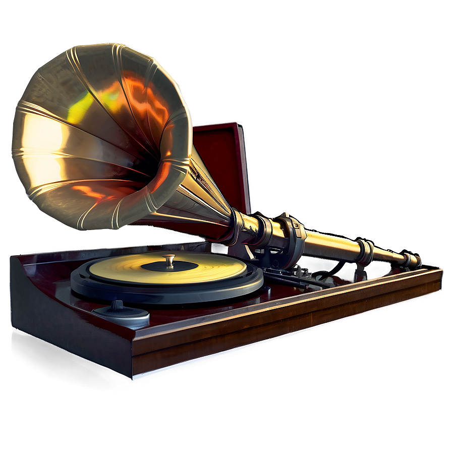 Phonograph In Sepia Tone Png Ekn34 PNG Image