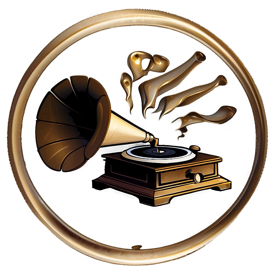 Phonograph In Sepia Tone Png Ley PNG Image