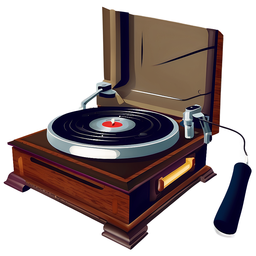 Phonograph Turntable Clipart Png Dia14 PNG Image