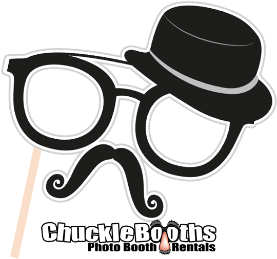 Photobooth Props Glassesand Hat PNG Image