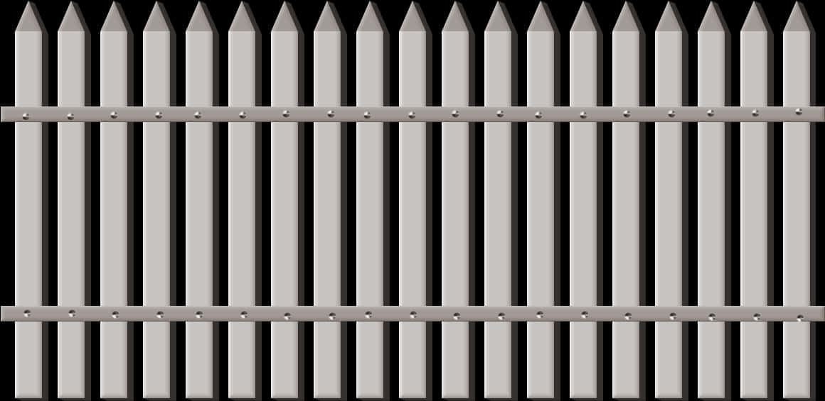 Picket Fence Graphic PNG Image