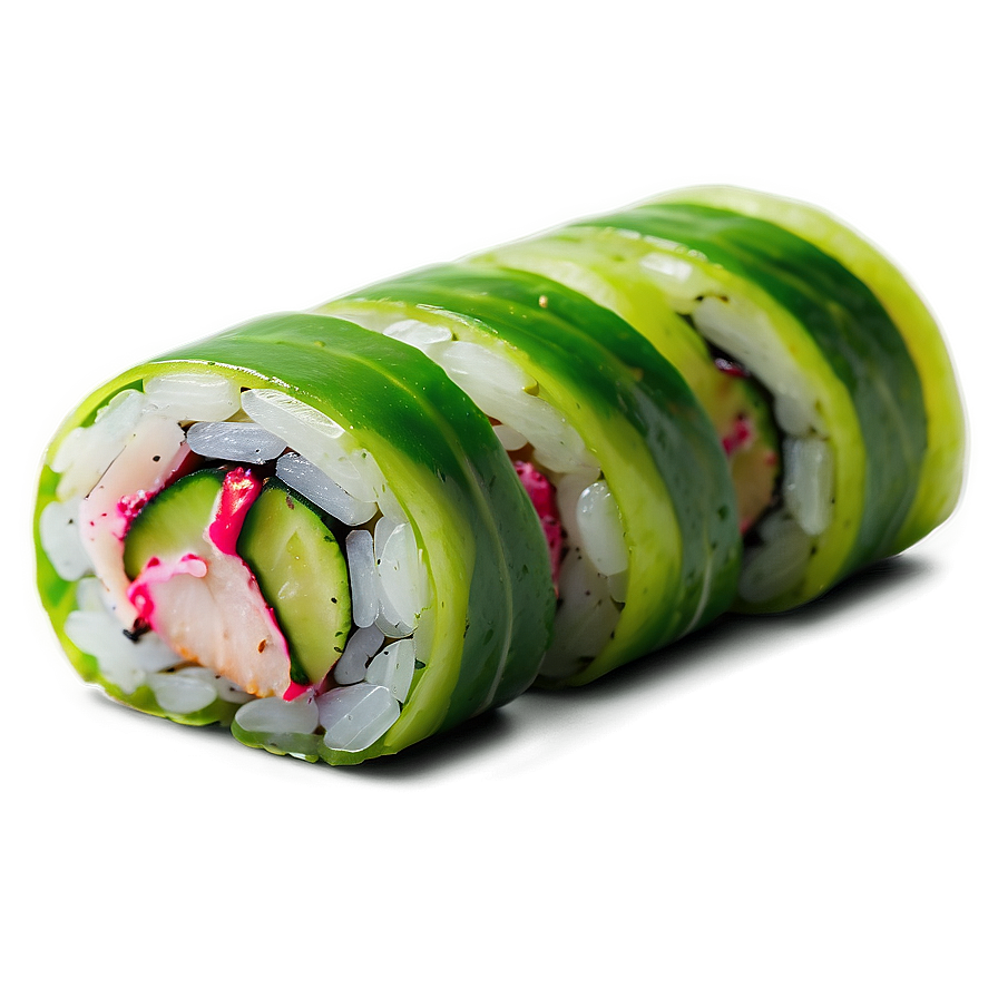 Pickled Radish Sushi Roll Png Paj PNG Image