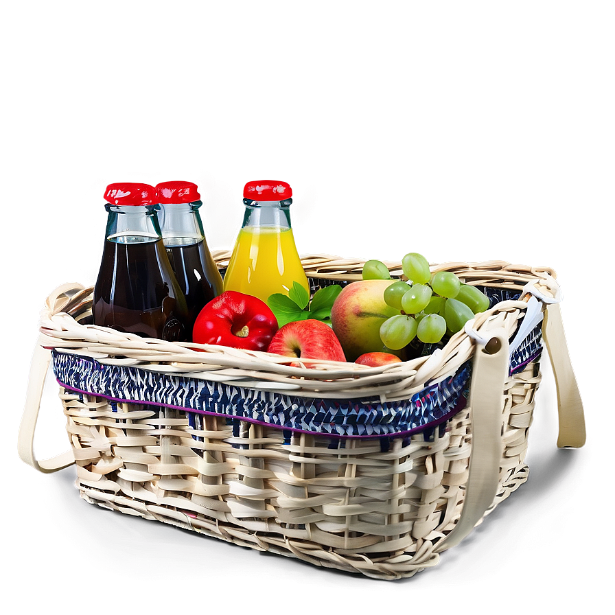 Picnic Basket For Four Png Kyk67 PNG Image