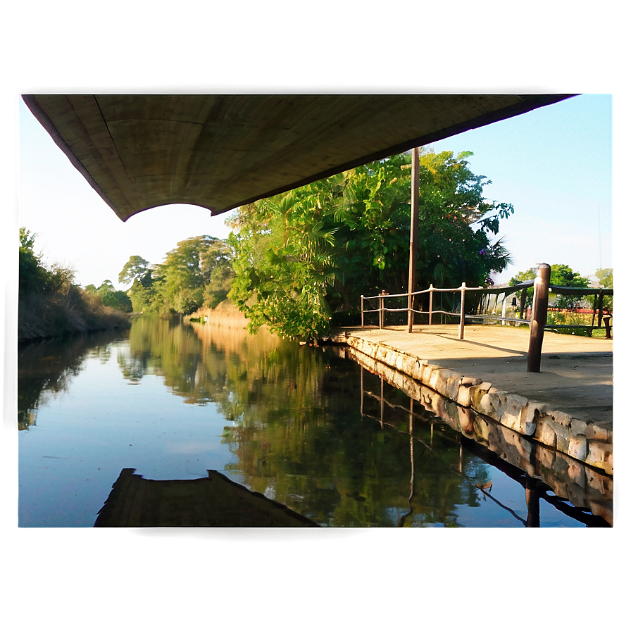 Picturesque Canal Bridge Png Fll PNG Image