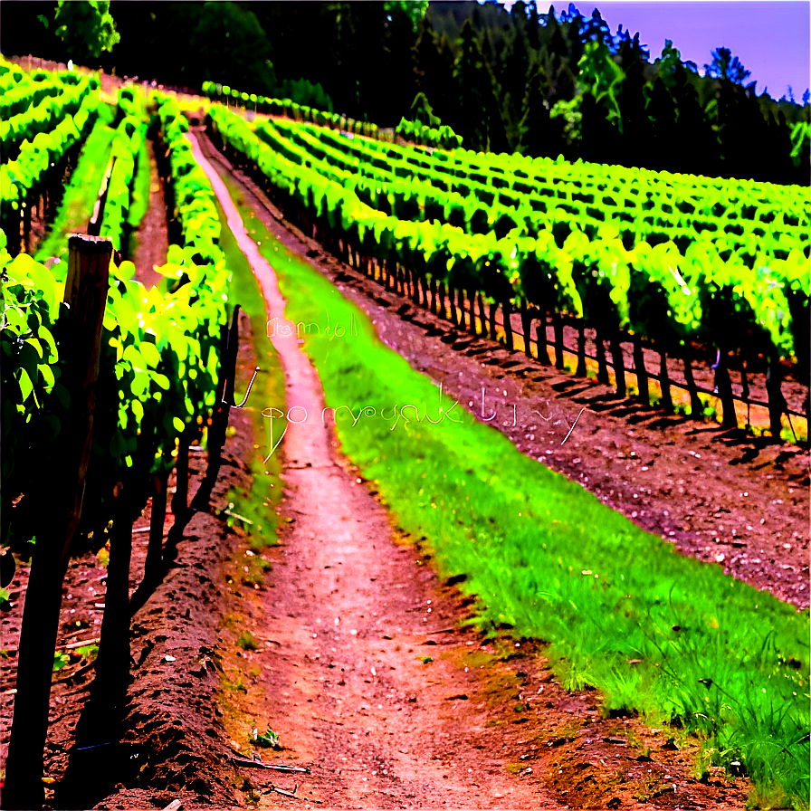 Picturesque Vineyard Path Png 72 PNG Image