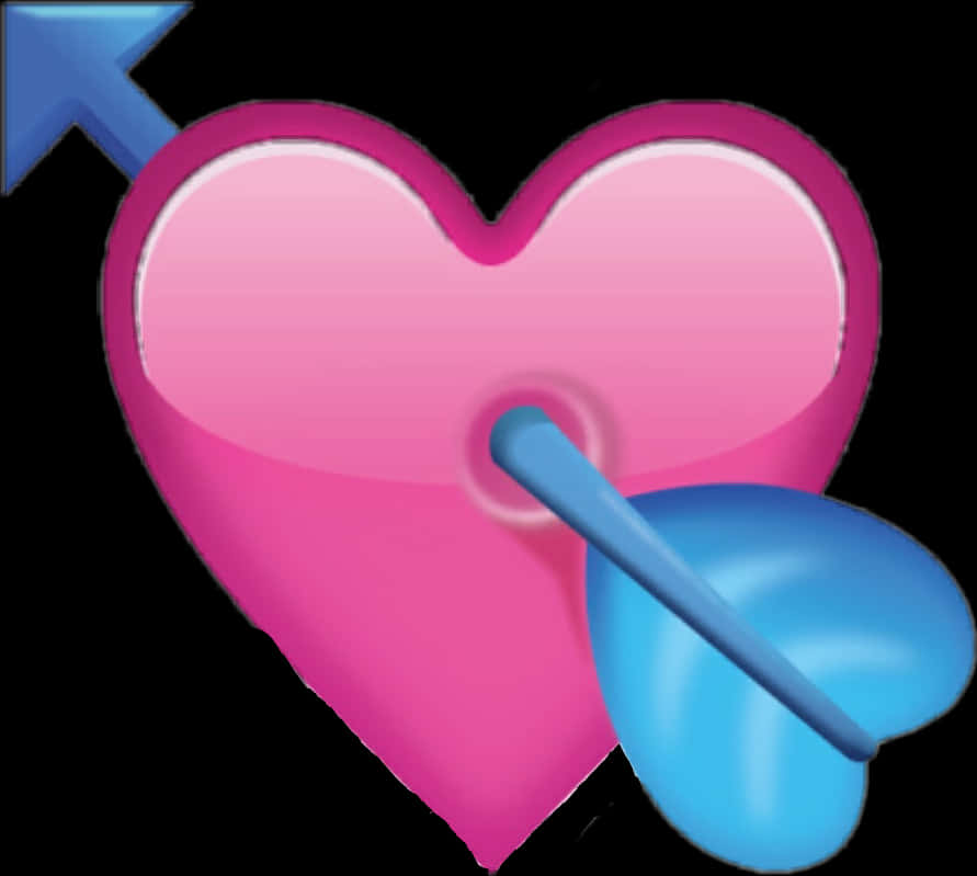 Pierced Heart Emoji PNG Image