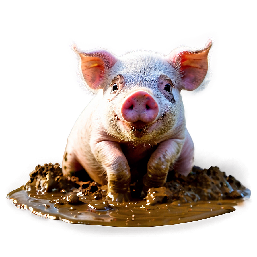 Pig In Mud Png Piy52 PNG Image