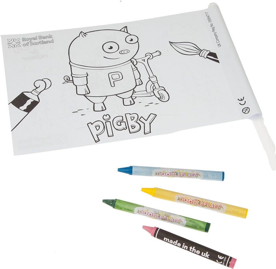 Pigby Coloring Page R B S Promotional Material PNG Image