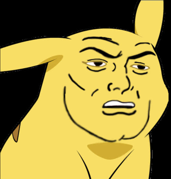 Pikachu Human Hybrid Artwork PNG Image