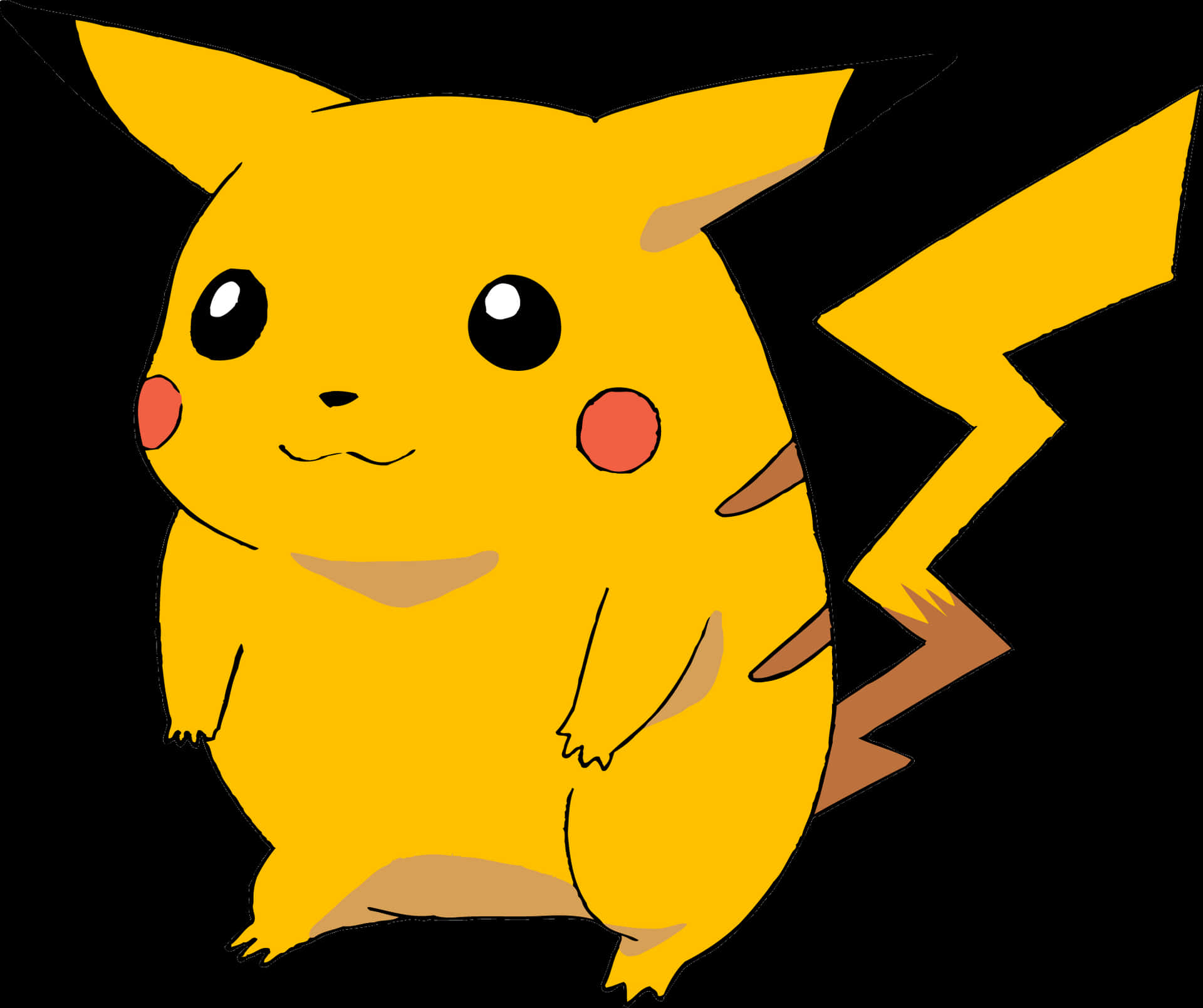 Pikachu_ Illustration_ Vector_ Art PNG Image