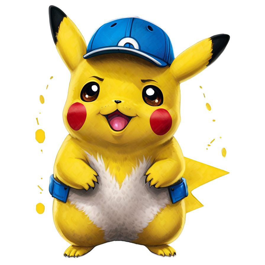 Pikachu With Hat Png Nbf PNG Image