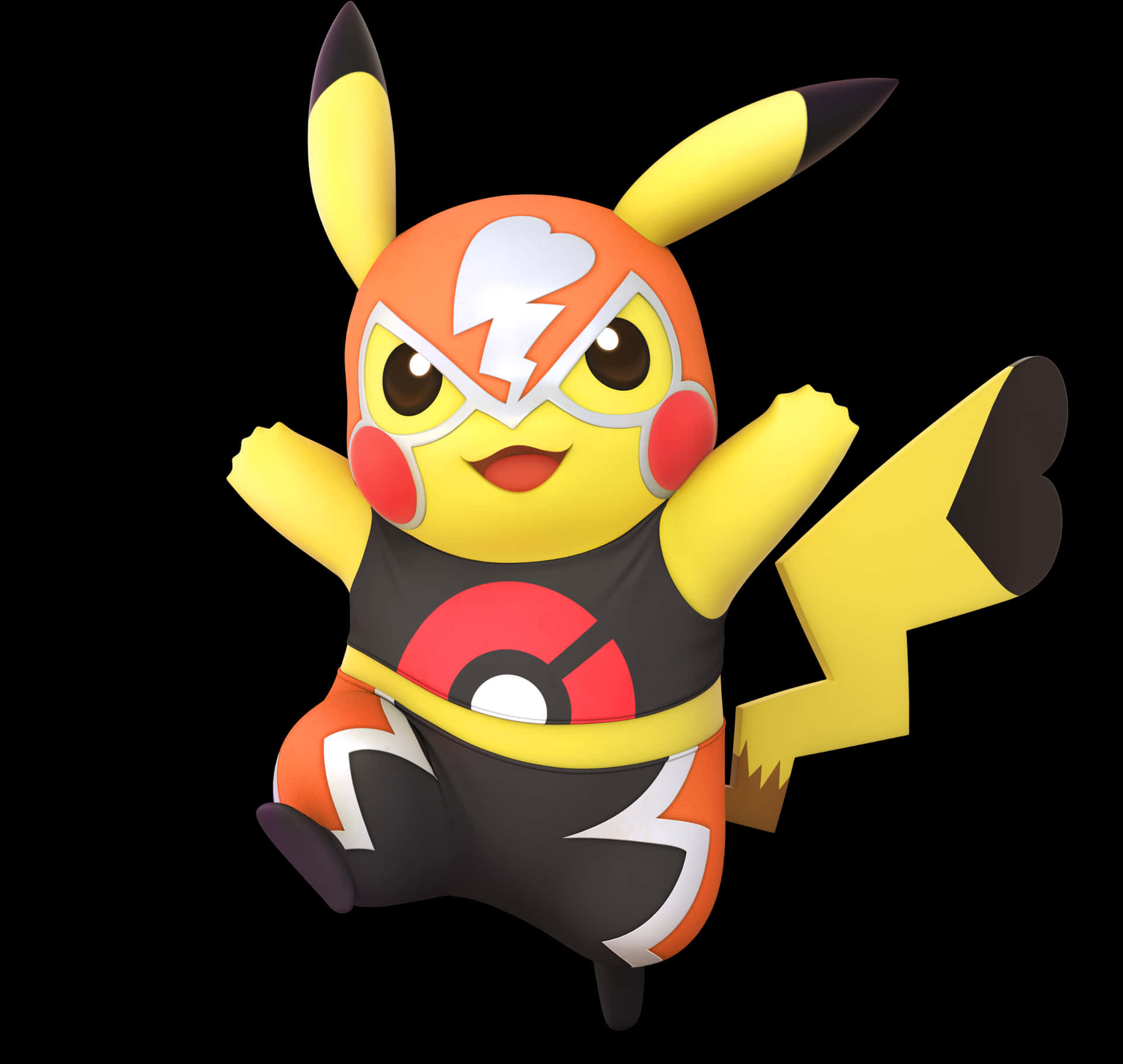 Pikachuin Superhero Costume PNG Image