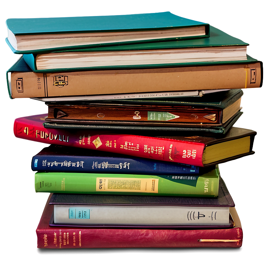 Pile Of Guidebooks Png Qob PNG Image