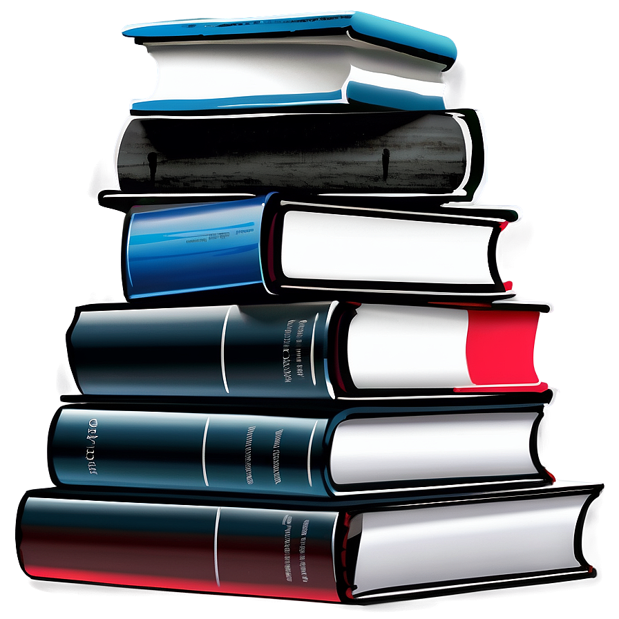 Pile Of Thriller Books Png Wyk55 PNG Image