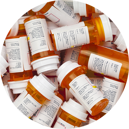 Pileof Prescription Bottles PNG Image