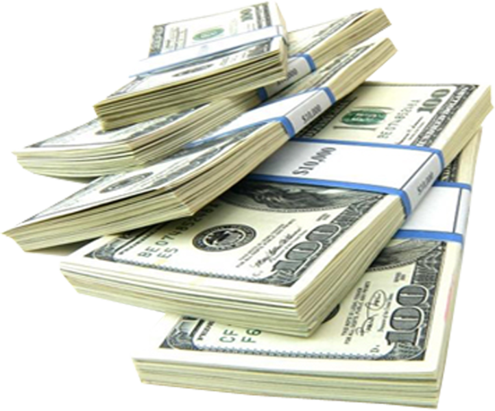 Pileof U S Dollar Bills PNG Image