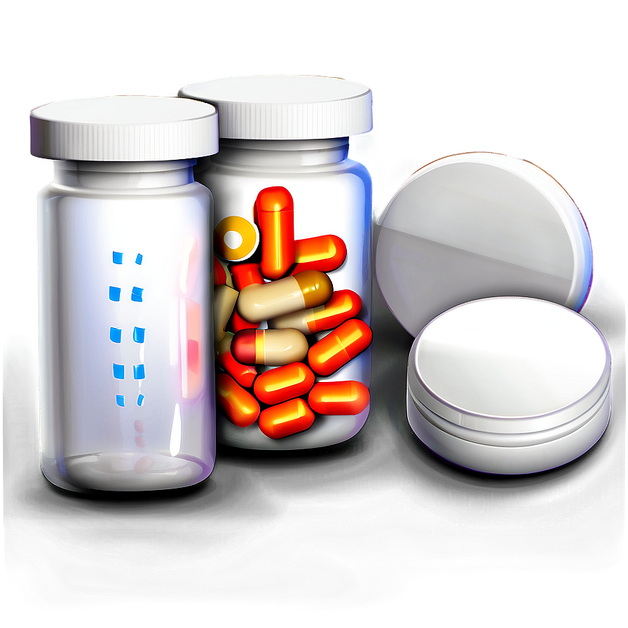 Pill Bottle And Pills Png 05252024 PNG Image