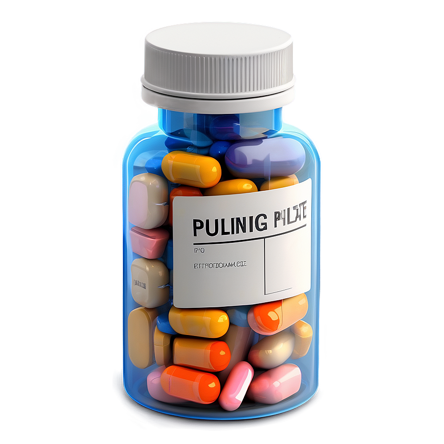 Pill Bottle With Label Png 64 PNG Image