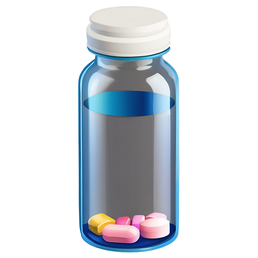 Pill Bottle With Liquid Png 05252024 PNG Image