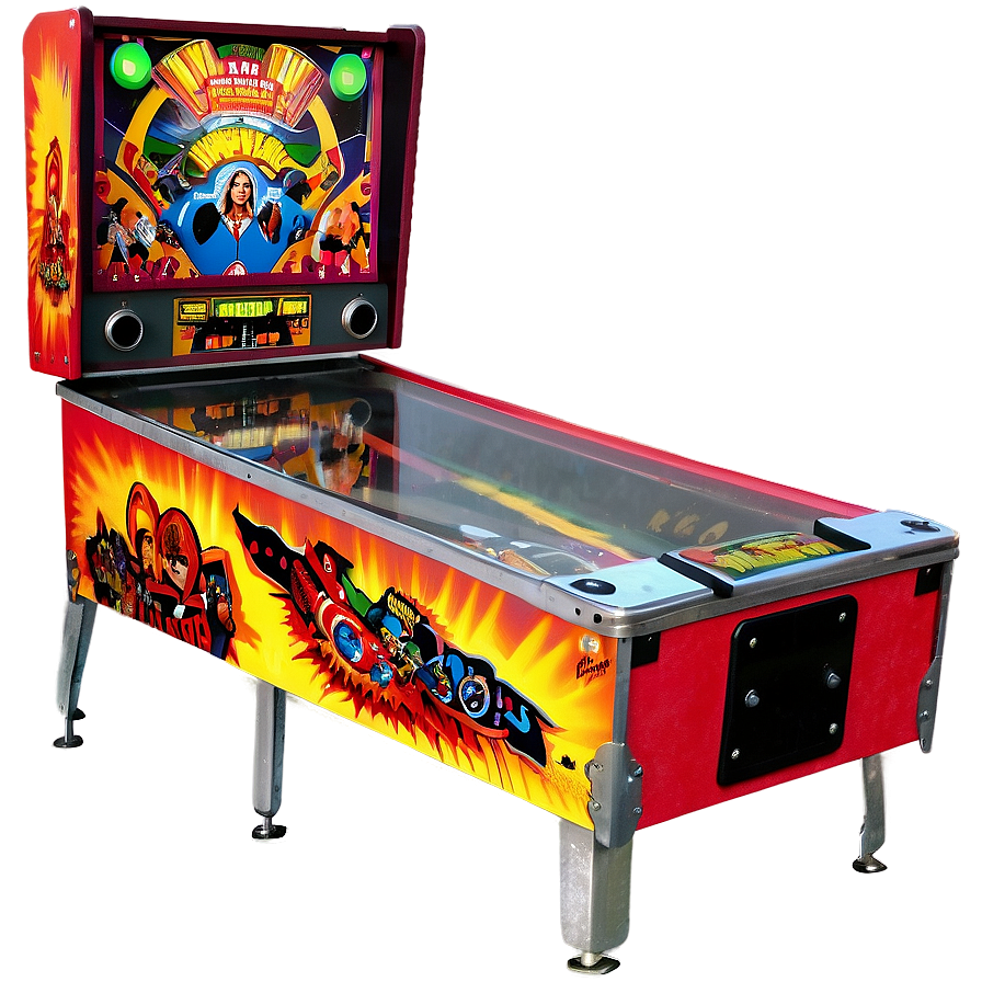 Pinball Machine Arcade Png 06292024 PNG Image