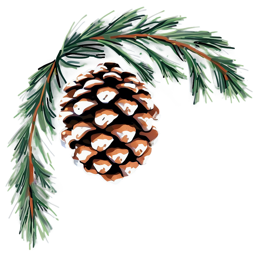 Pine Cone Border Png Veb PNG Image