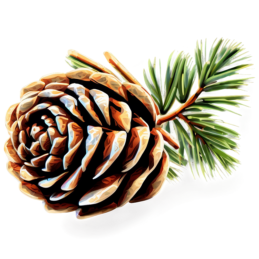 Pine Cone Sketch Png Ste43 PNG Image