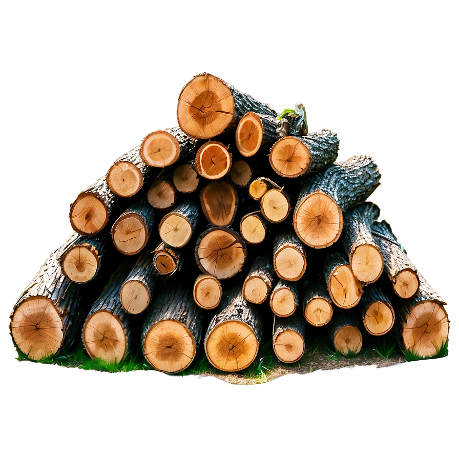 Pine Tree Firewood Stack Png Rki66 PNG Image