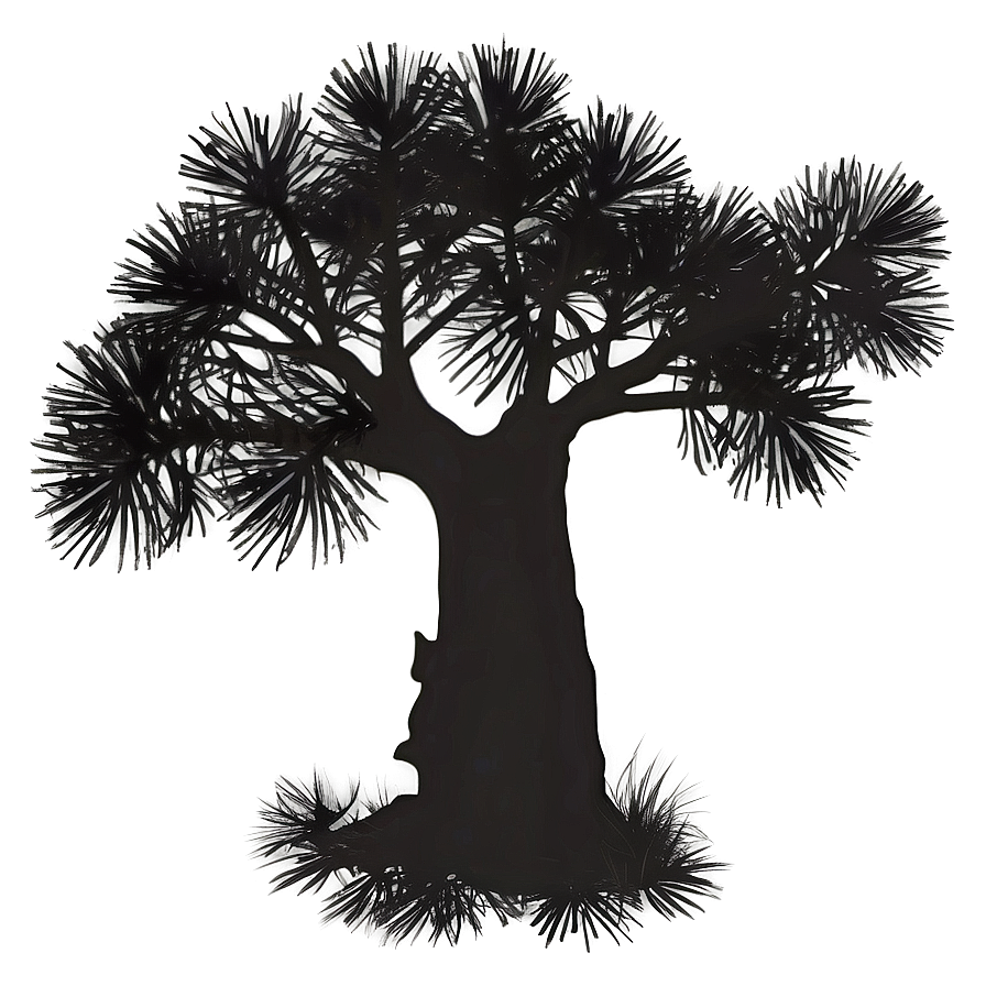 Pine Tree Sunset Silhouette Png Vln89 PNG Image