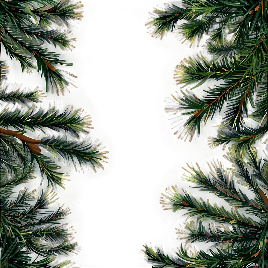 Pine Trees Border Png Uon PNG Image