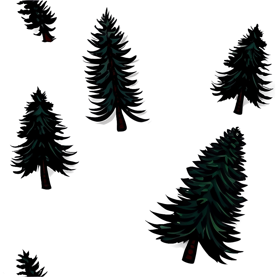 Pine Trees Pattern Png Xhf PNG Image