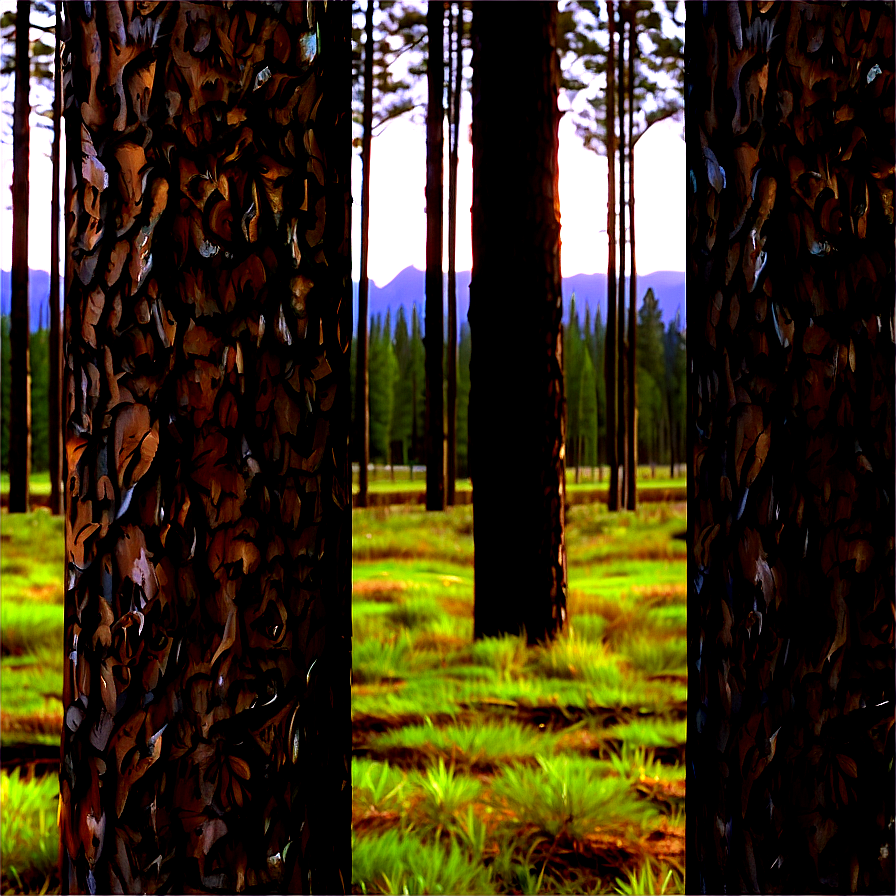 Pine Trees Wallpaper Png Wgs PNG Image