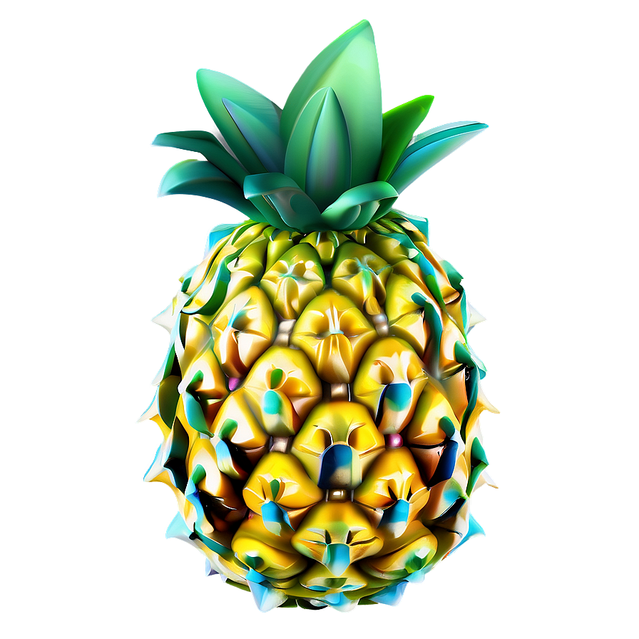 Pineapple 3d Png Yvu PNG Image