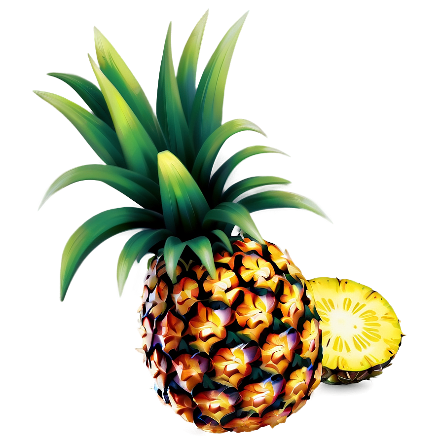 Pineapple Print Png 9 PNG Image