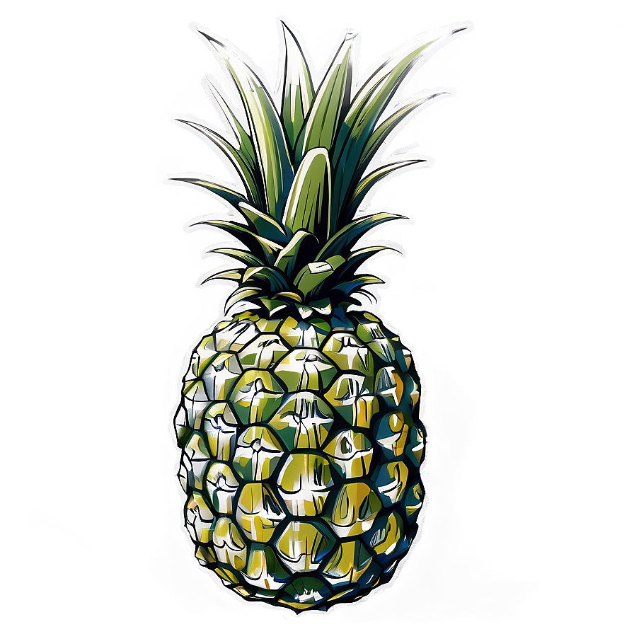 Pineapple Sketch Png Nam PNG Image