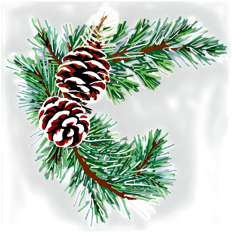 Pinecone And Evergreen Wreath Png Wyf PNG Image