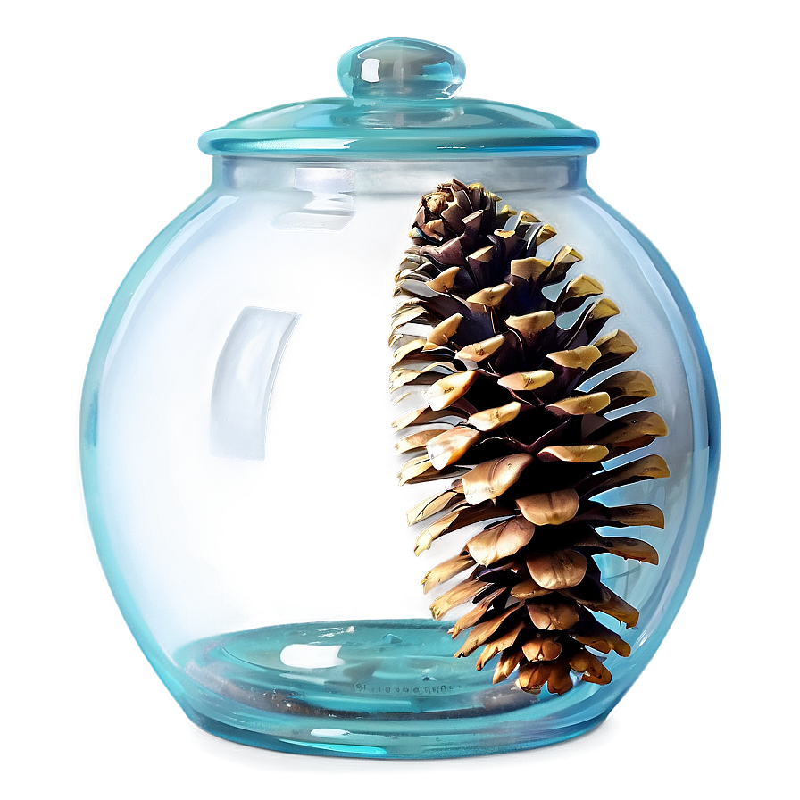 Pinecone In Glass Jar Png 11 PNG Image