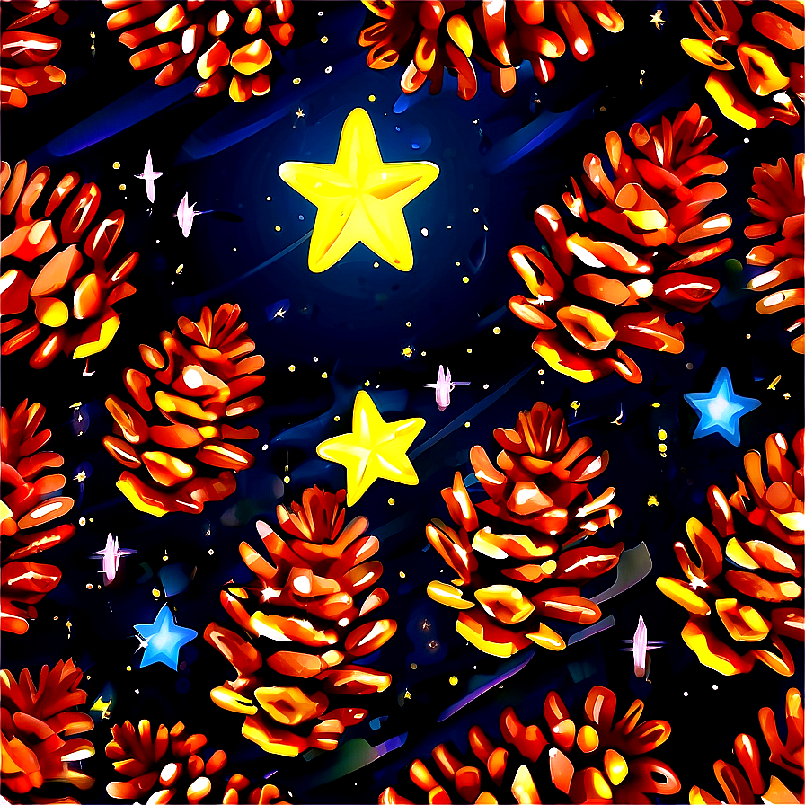 Pinecone Under The Stars Png 5 PNG Image