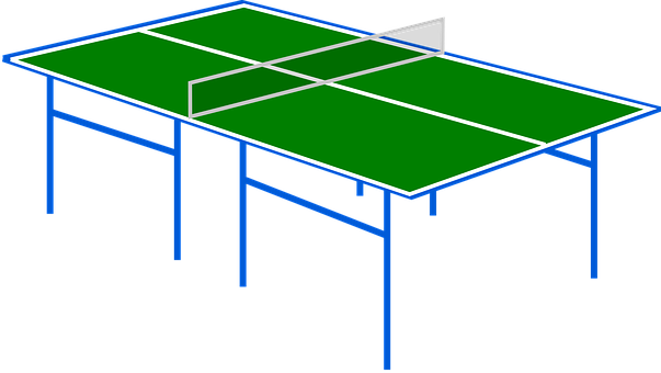 Ping Pong Table Vector Illustration PNG Image